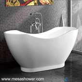 Stíl na hEorpa Spa Bán Aicrileach Buan Saor in Aisce Bathtub MEC3159