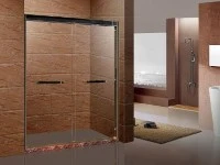 Sleamhnáin Doirse Shower Gloine Saincheaptha