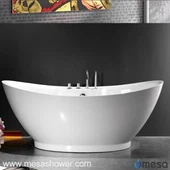 Bathtub Dromchla Soladach atá Freastalaithe - MEC3163 bán bán