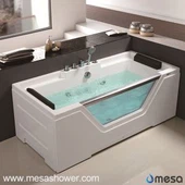 Cúinne só Dronuilleogach Dearadh Simplí Aicrileach Fiberglass Gloine Guairneáin Massage Jetted Te Díol Tite Bathroom Bathroom Le Cheap Praghas