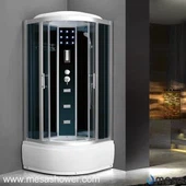 Cabin Shower Massage Jets Ard-Tráidire le Doirse Sleamhnáin Gloine M-500-BS